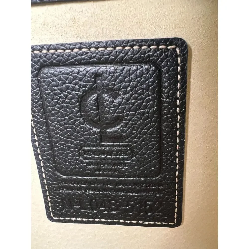 Vintage Coach 5152 Black Pebbled Leather Briefcase Laptop Portfolio Bag CLC